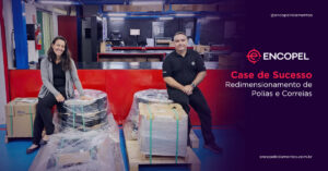 Dois profissionais da Encopel em um ambiente industrial ilustrando o case de sucesso.